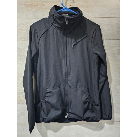 Nike Womens Sportswear Mock Neck Long Sleeve Black Softshell Jacket Size Small - Picture 1 of 6